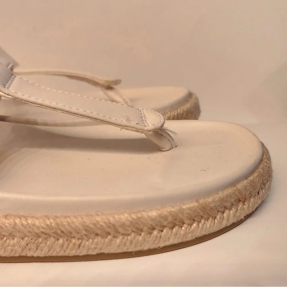 Joie Women's Nacho Espadrille Women’s Off White Sandals Slides Size 9